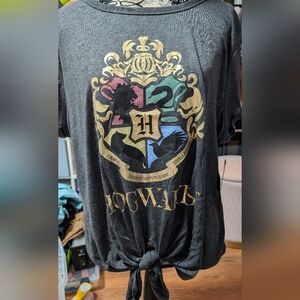 *2 For $35* Hogwarts Crest Tie-Front Top